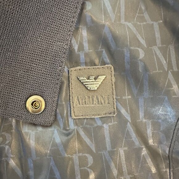 Armani Baby Jacket Logo Designer Water Repellent Size 4T / 4A Toddler Kids AOP - Picture 5 of 7